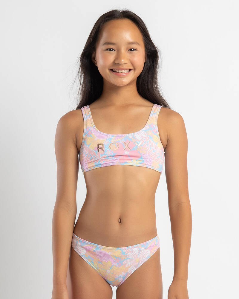 Roxy Girls' Hidden Garden Bralette Bikini Set for Womens