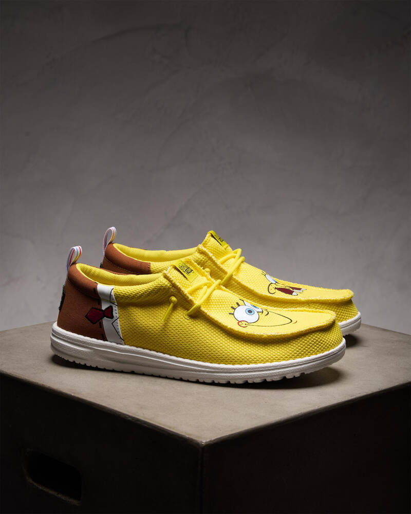 HEYDUDE Wally Funk Spongebob Shoes for Mens