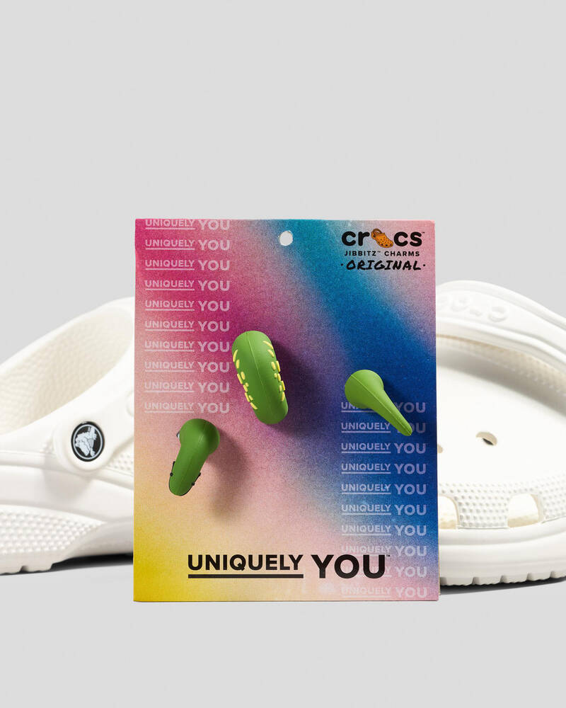 Crocs 3D Green Snake Jibbitz for Unisex