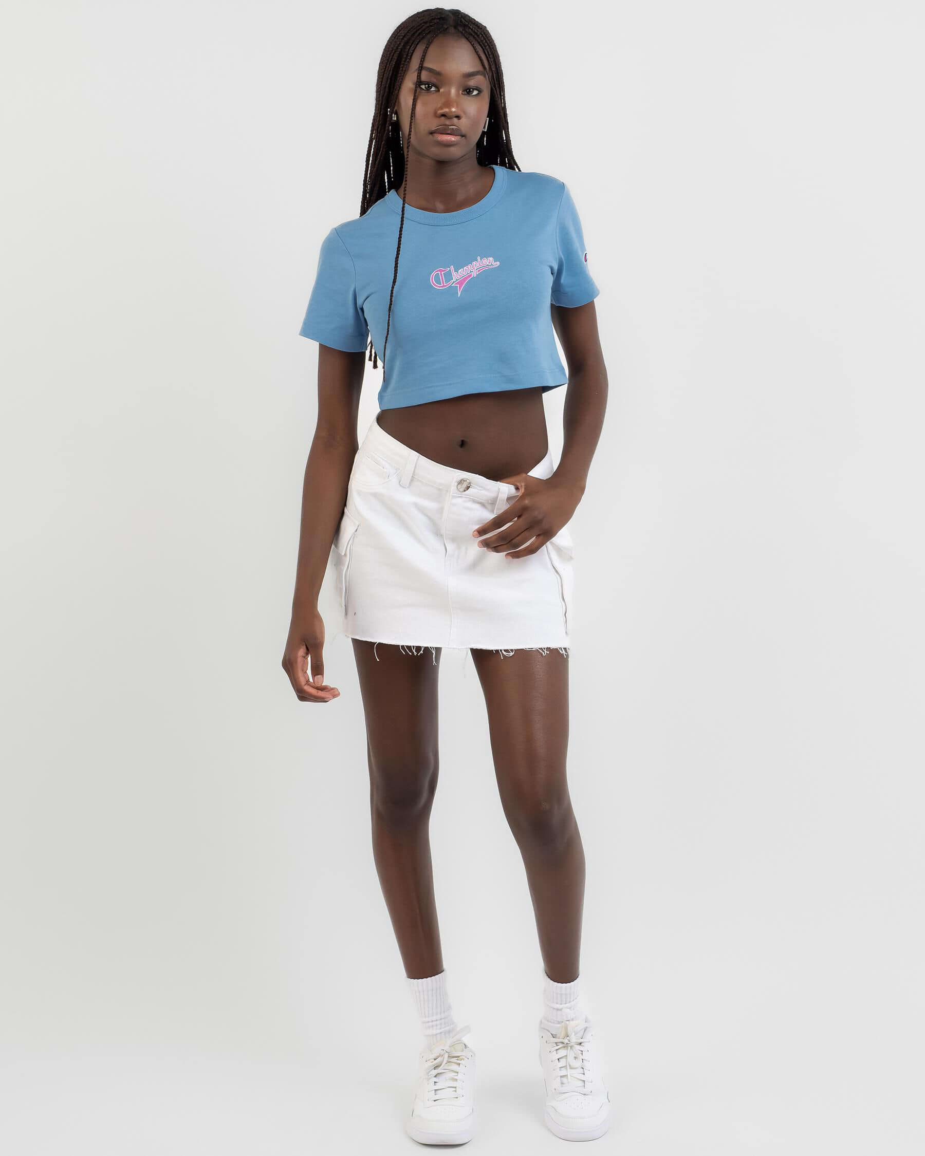 Champion t clearance shirt women's topshop