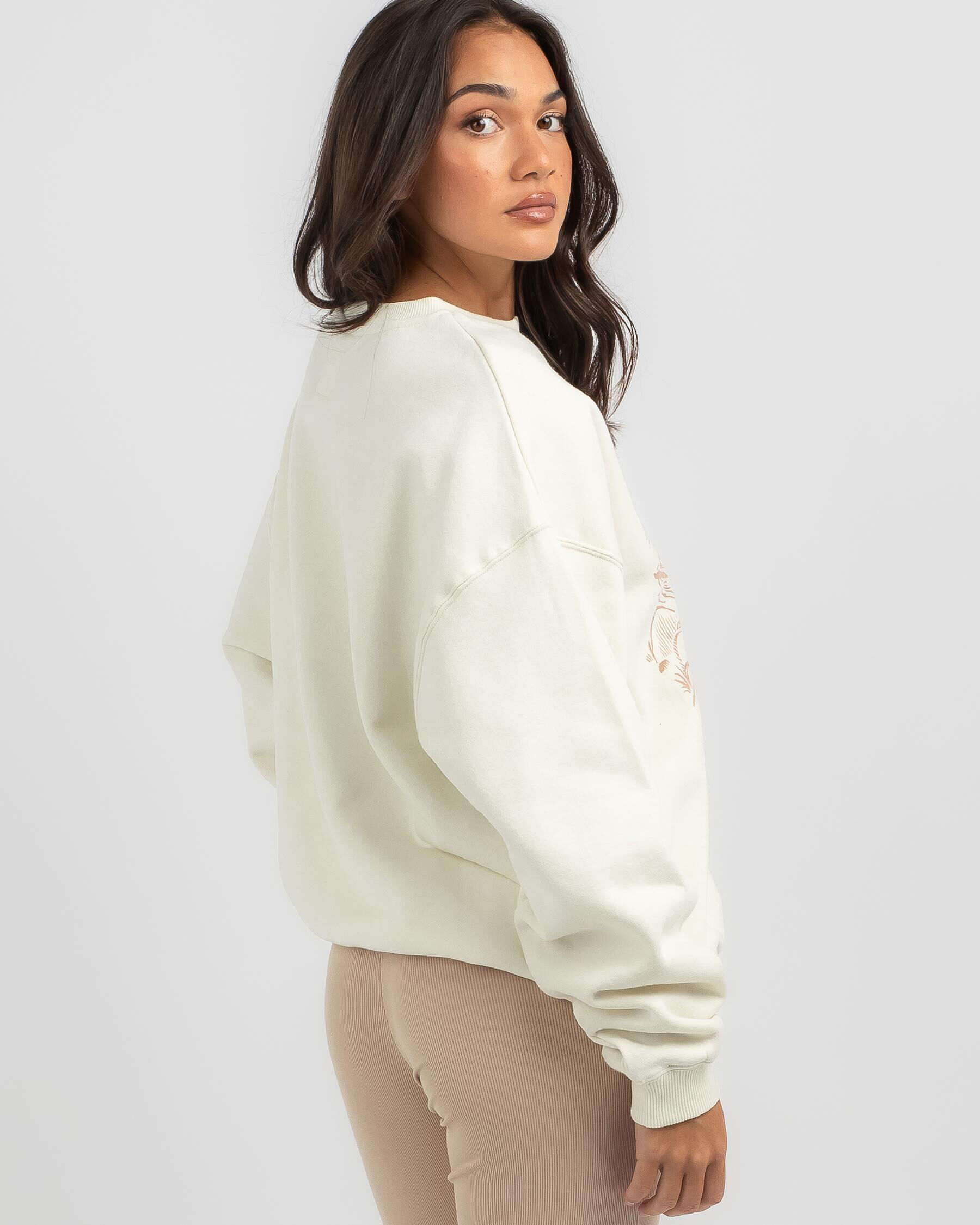 Billabong white online sweatshirt