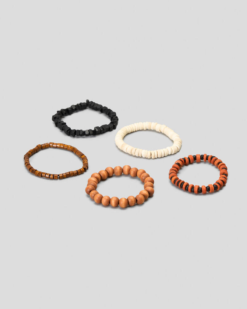 REPUBLIK Wooden Bead Combo Bracelet for Mens