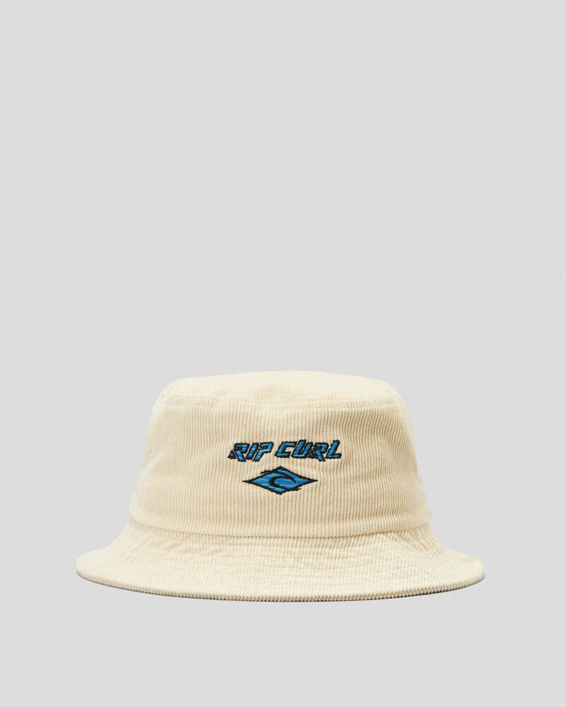 Shop Rip Curl Boys' Diamond Cord Bucket Hat In Stone - Fast Shipping ...