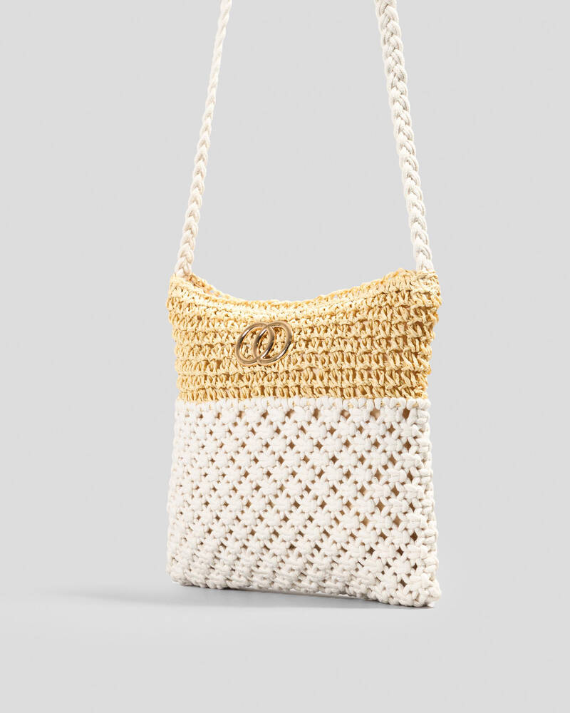 Mooloola Vacay Macrame Crossbody Bag for Womens