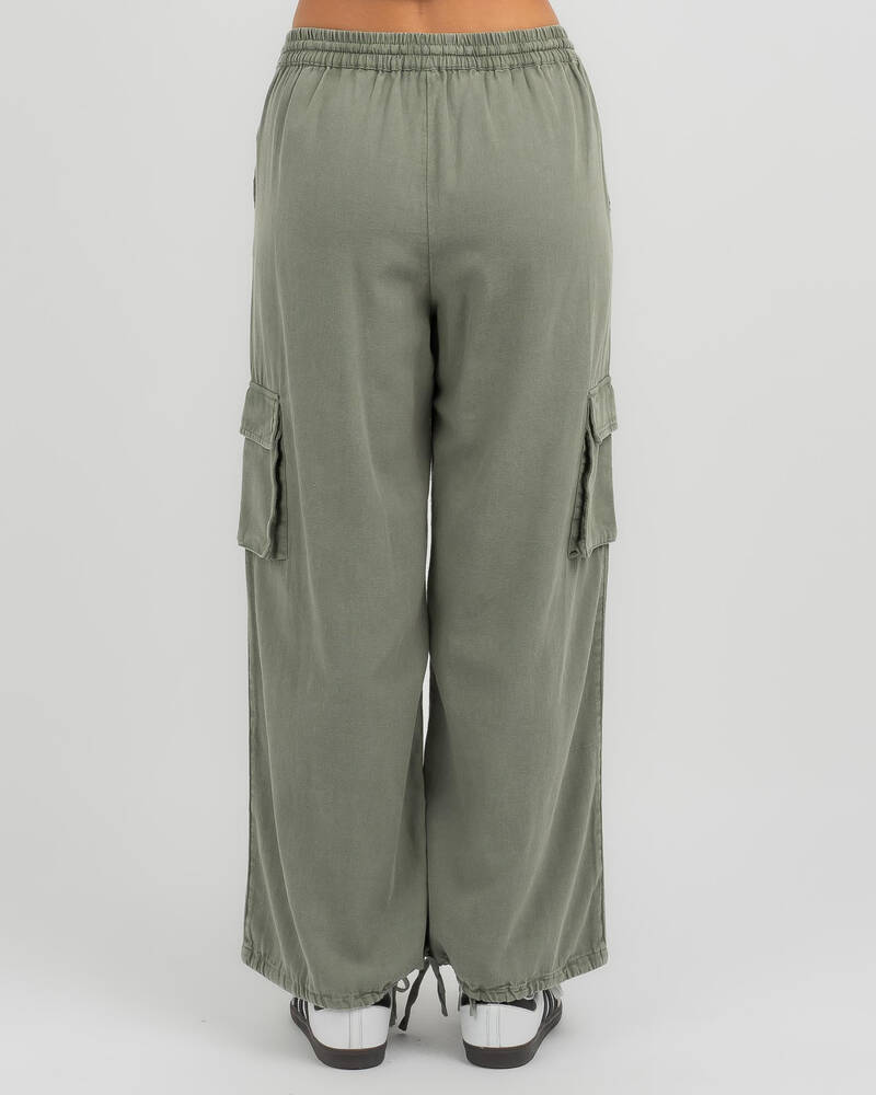On The Seashore Cargo Pants - Agave Green –