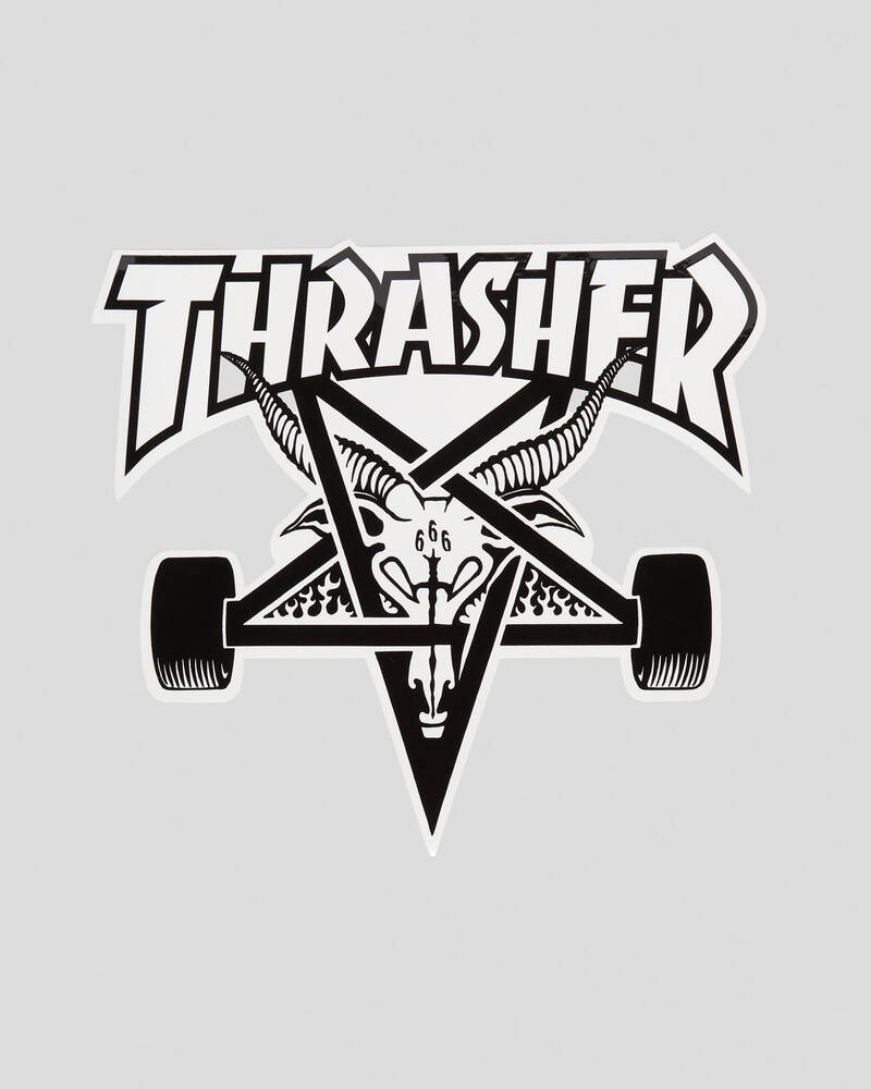 Thrasher Skate Goat Big Sticker for Unisex