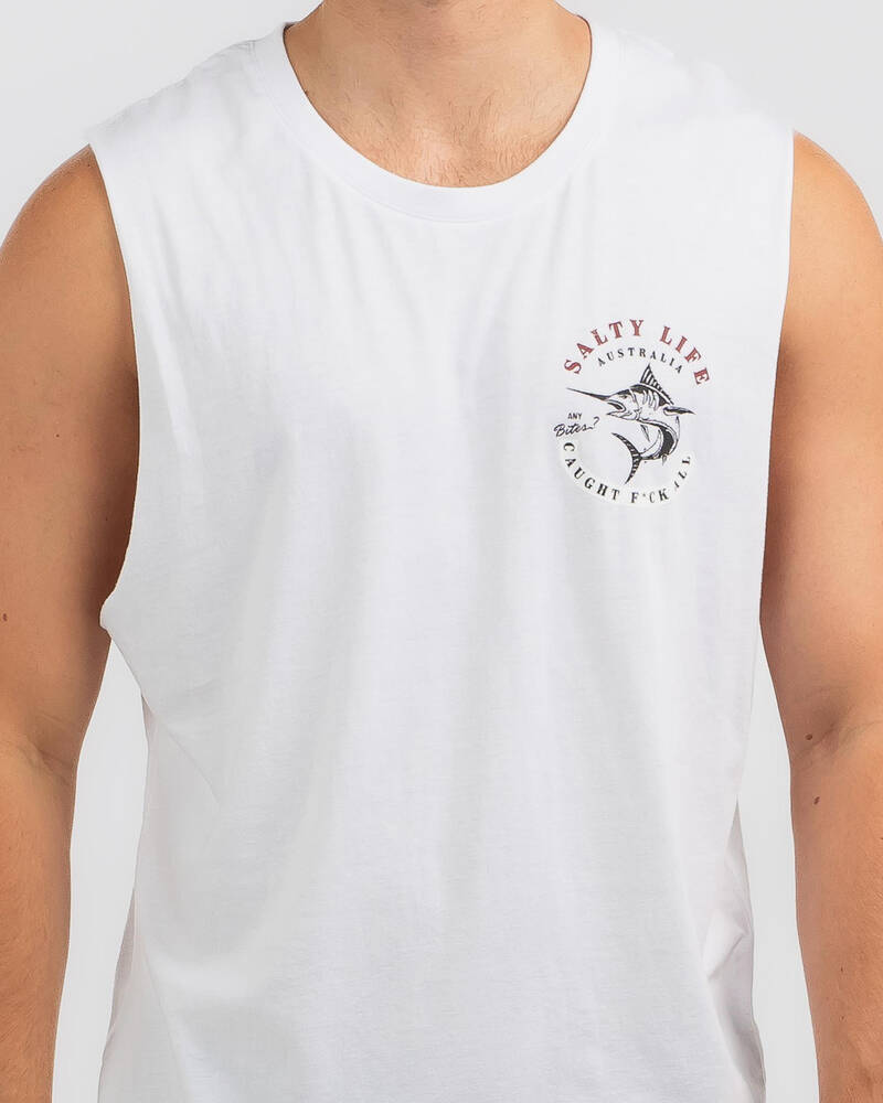 Salty Life Any Bites Muscle Tank for Mens