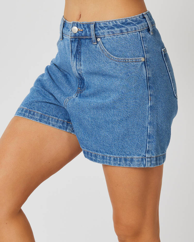 Afends Seventy Threes Hemp Denim Shorts for Womens