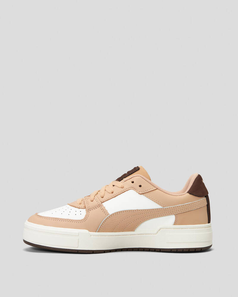 Shop Puma Womens CA Pro lth Mix Shoes In Warm White/dusty Tan/chocolate ...