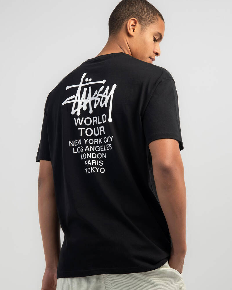 Stussy Solid World Tour T-Shirt for Mens