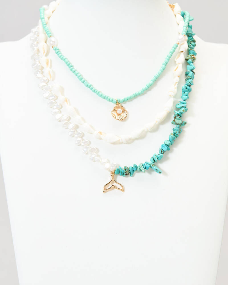 Karyn In LA Whale Necklace Pack for Womens