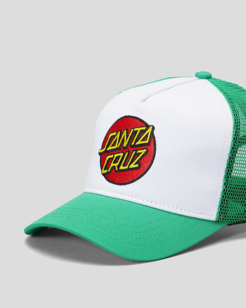 Santa Cruz Boys' Classic Dot Trucker Cap for Mens