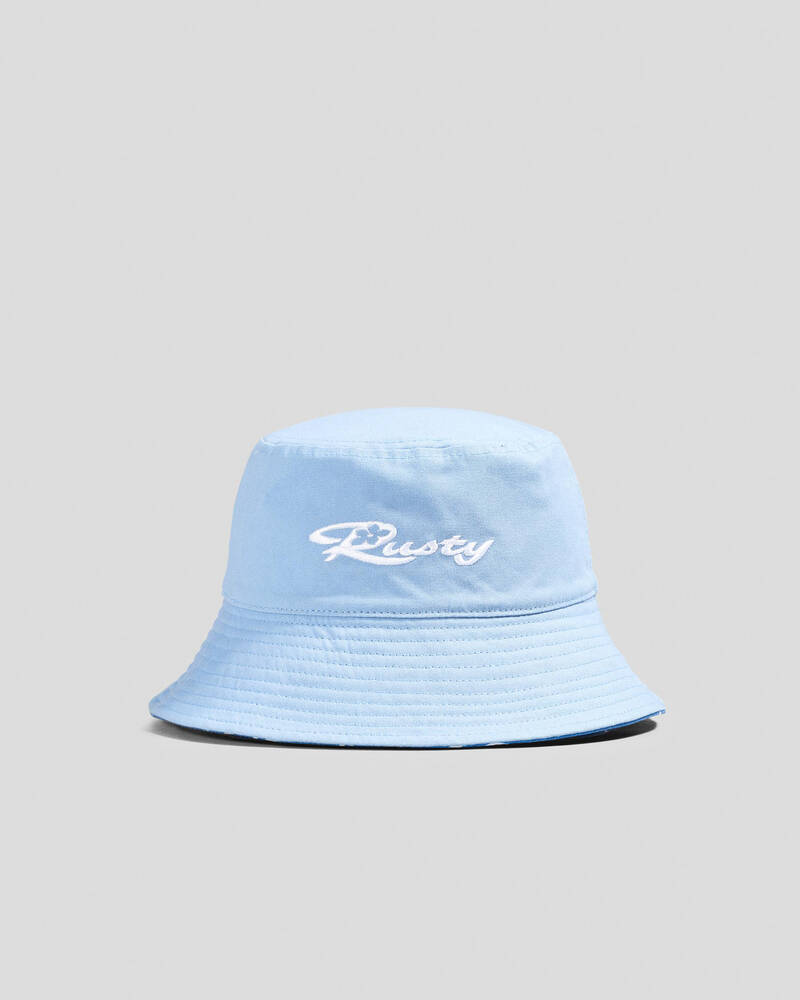 Rusty Girls' Summer Time Reversible Bucket Hat for Womens