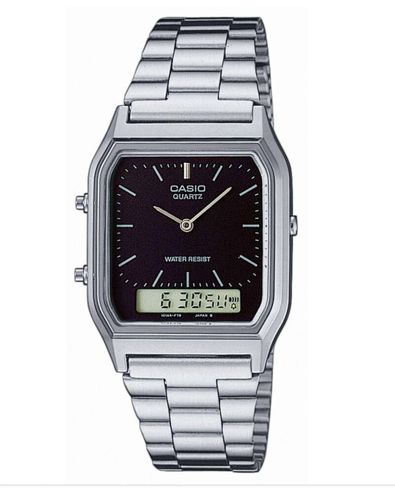 Casio AQ230A-1DS Classic Duo Time Watch for Mens