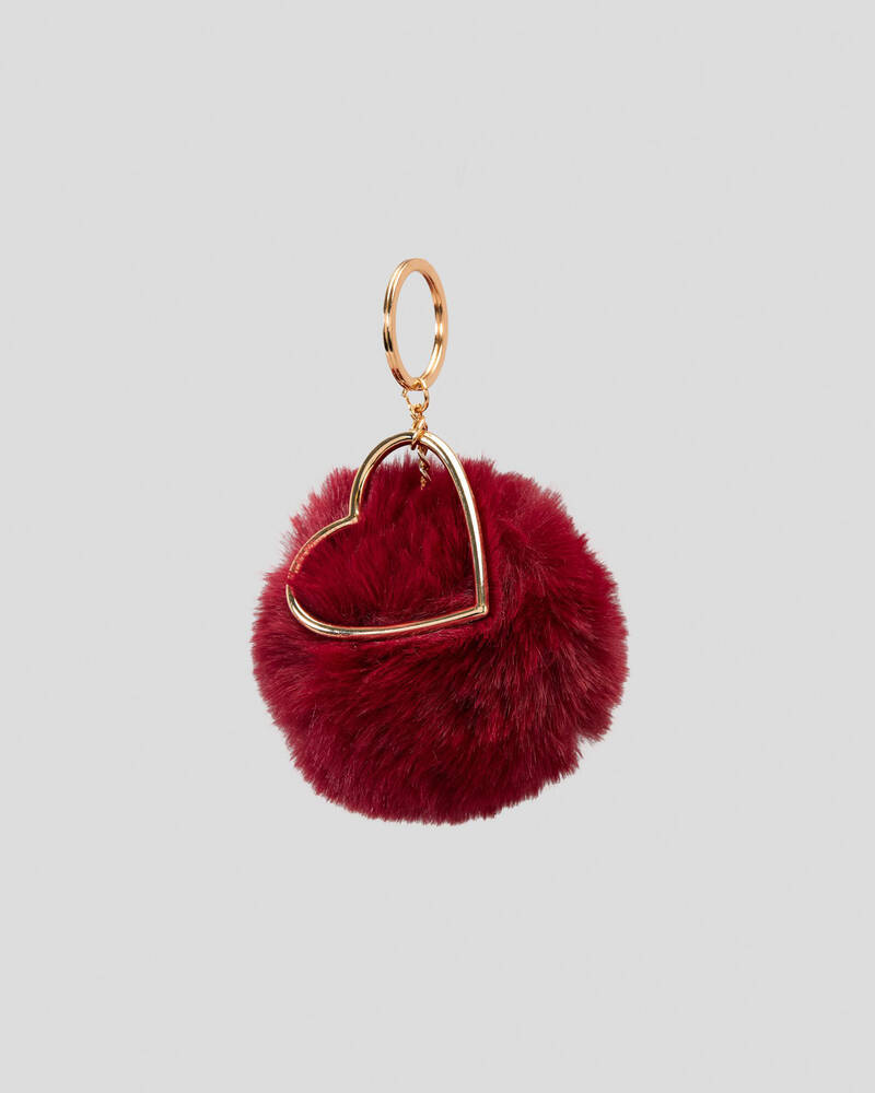 Karyn In LA Berry Pom Keyring for Womens