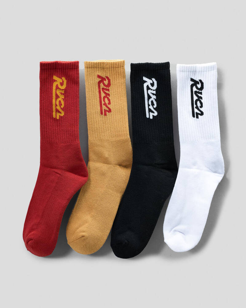 RVCA Seasonal Socks 4 Pack for Mens