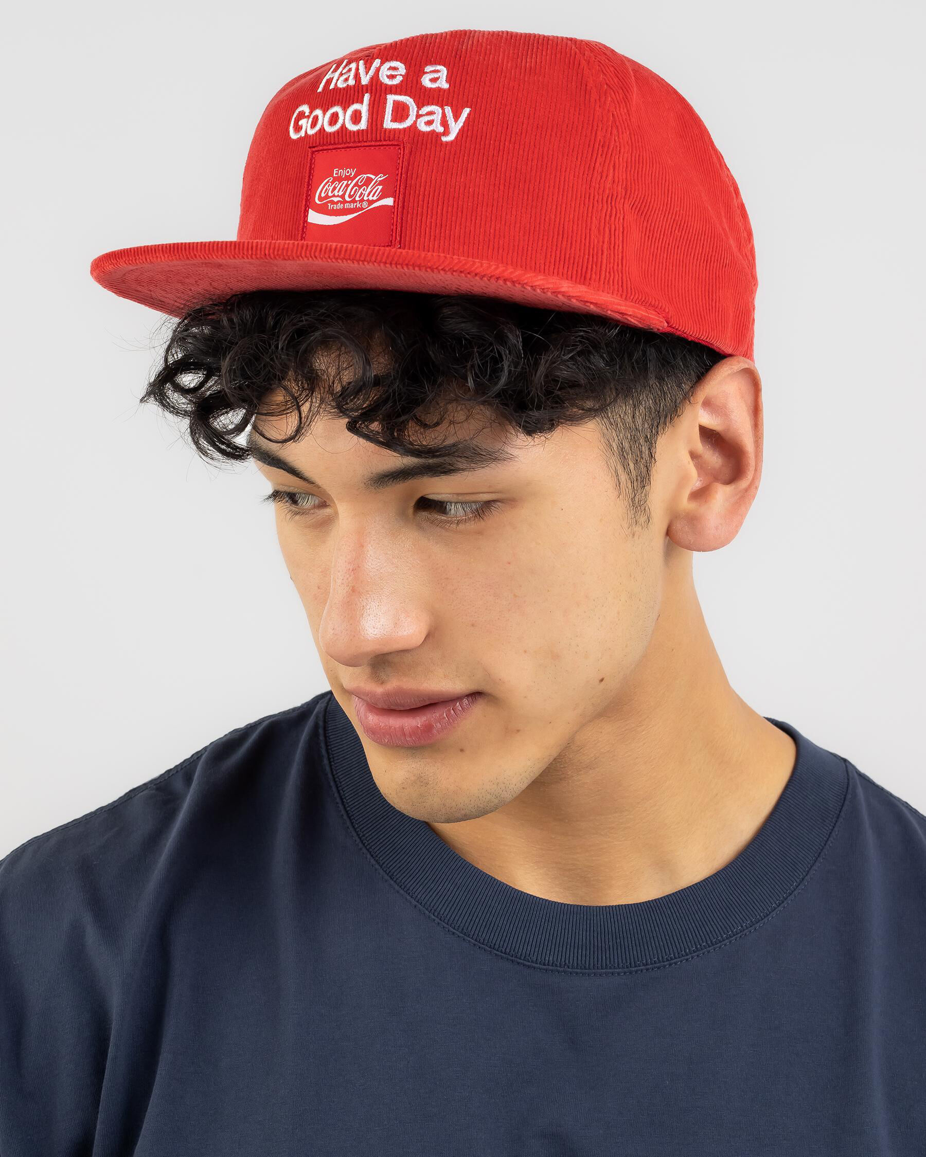 Brixton Coca Cola Good Day HP Cap In Coke Red - FREE* Shipping