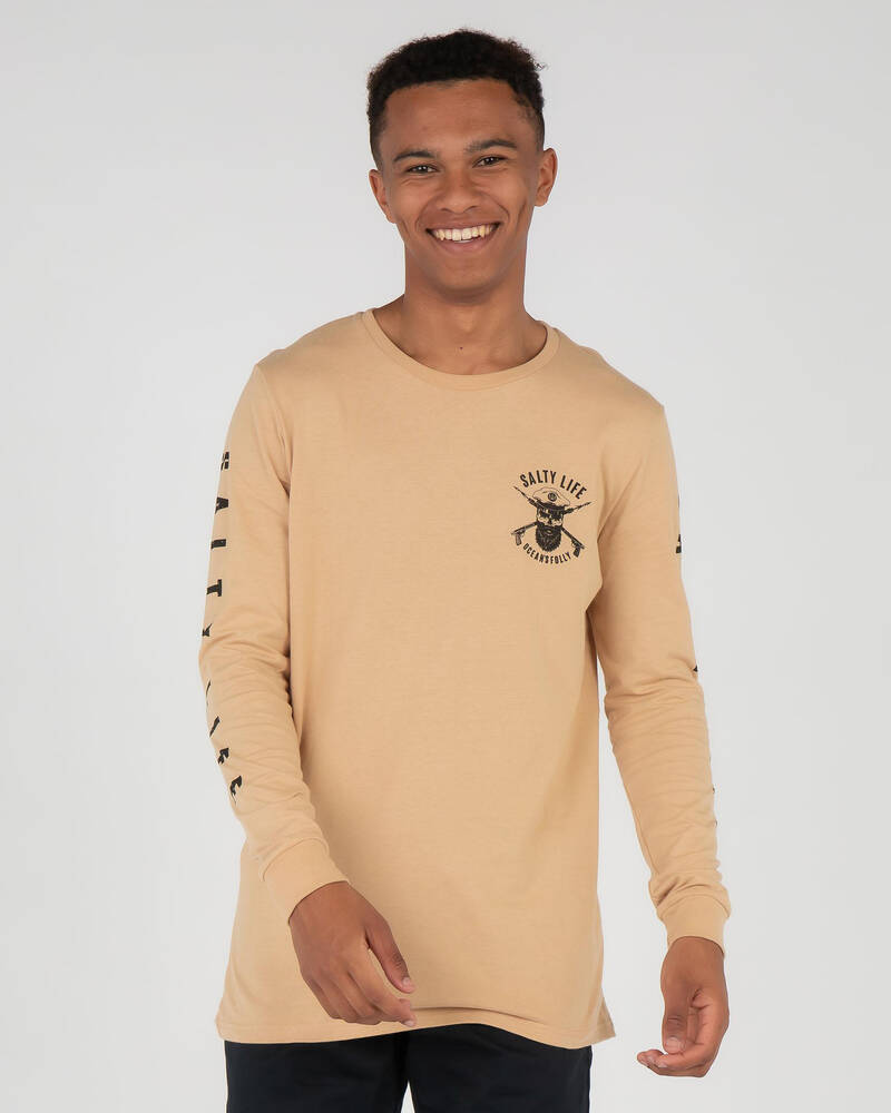 Salty Life Harpooned Long Sleeve T-Shirt In Sand - FREE* Shipping & Easy  Returns - City Beach United States