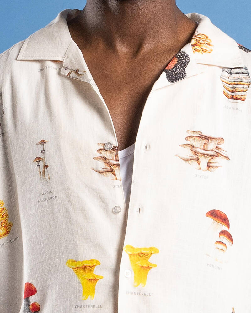 Nomadic Paradise Collector Linen Cropped Resort Shirt for Mens