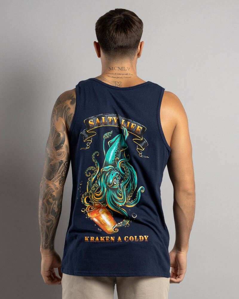 Salty Life Kraken Singlet for Mens