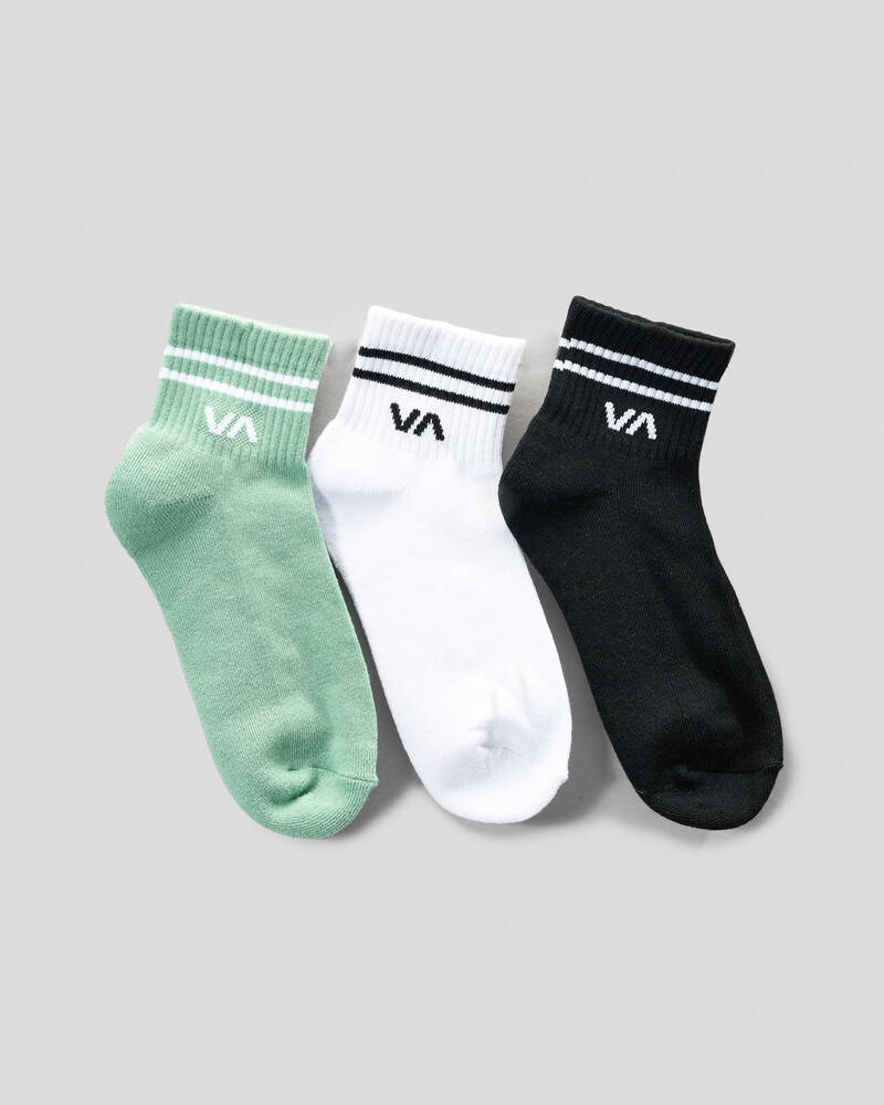 RVCA Womens VA Mini Crew Sock Pack for Womens