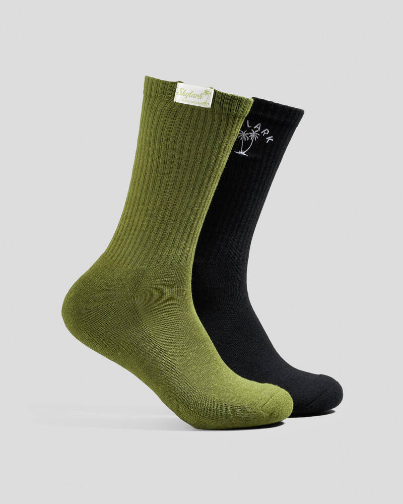 Skylark Mixed Hemp Socks 2 Pack for Mens