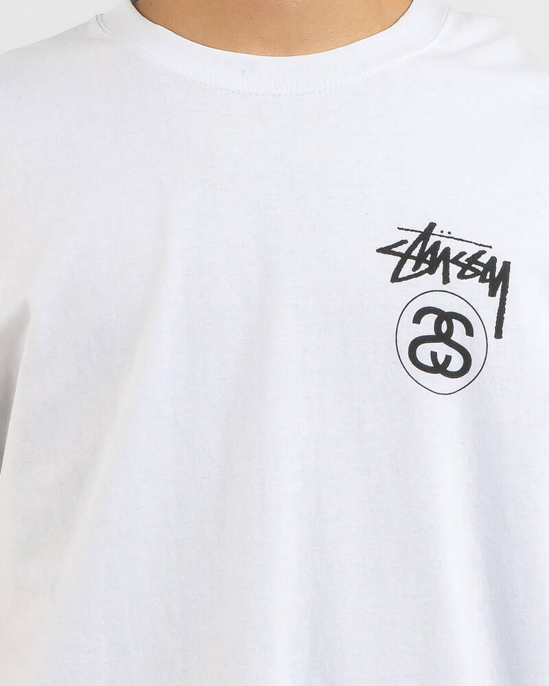 Stussy Solid Stock Link T-Shirt for Mens