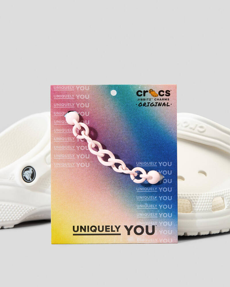 Crocs Pink Thick Chain Jibbitz for Unisex