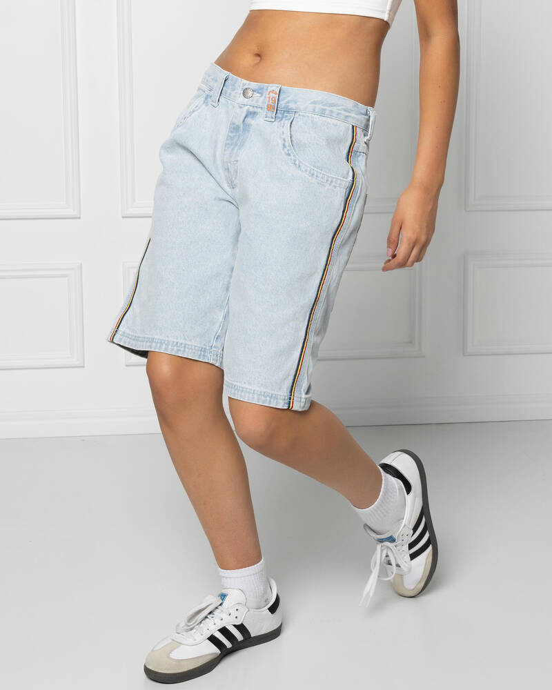 Rusty Flip Mommy Denim Shorts for Womens