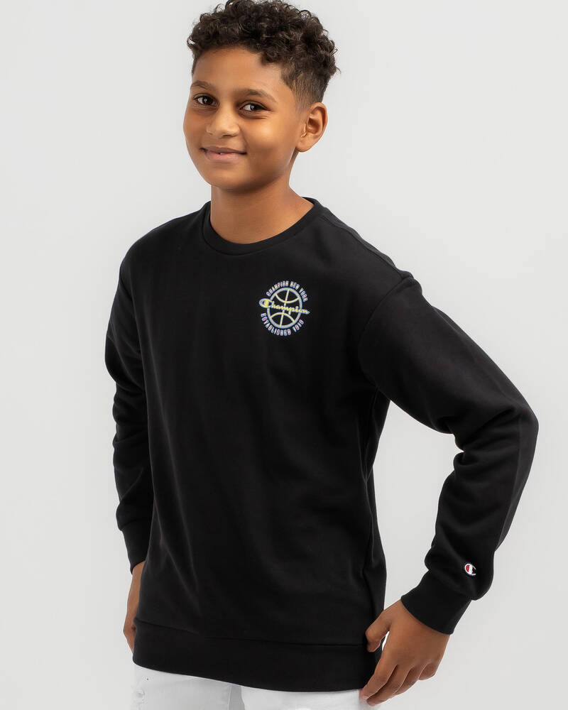 Champion Boys' Modern Basket 52 Crew Sweatshirt for Mens