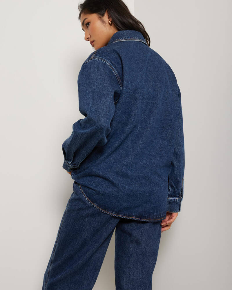 Rhythm Oversized Denim Shacket for Womens