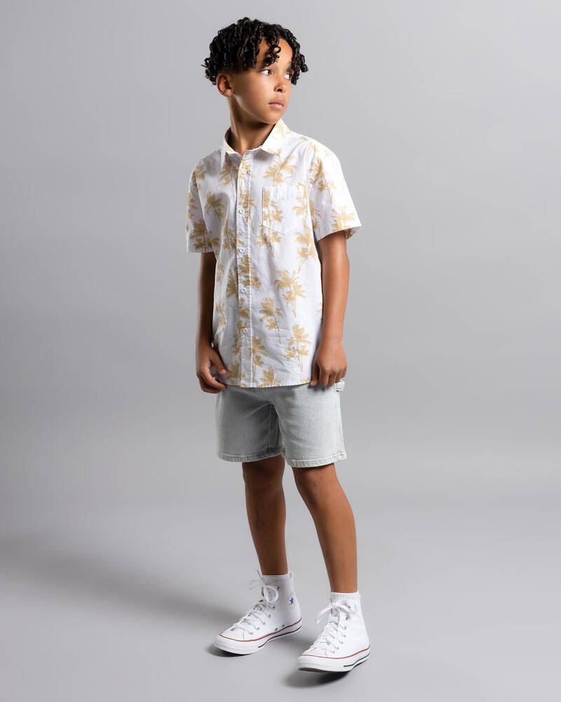 Skylark Boys' Seaside Short Sleeve Shirt for Mens