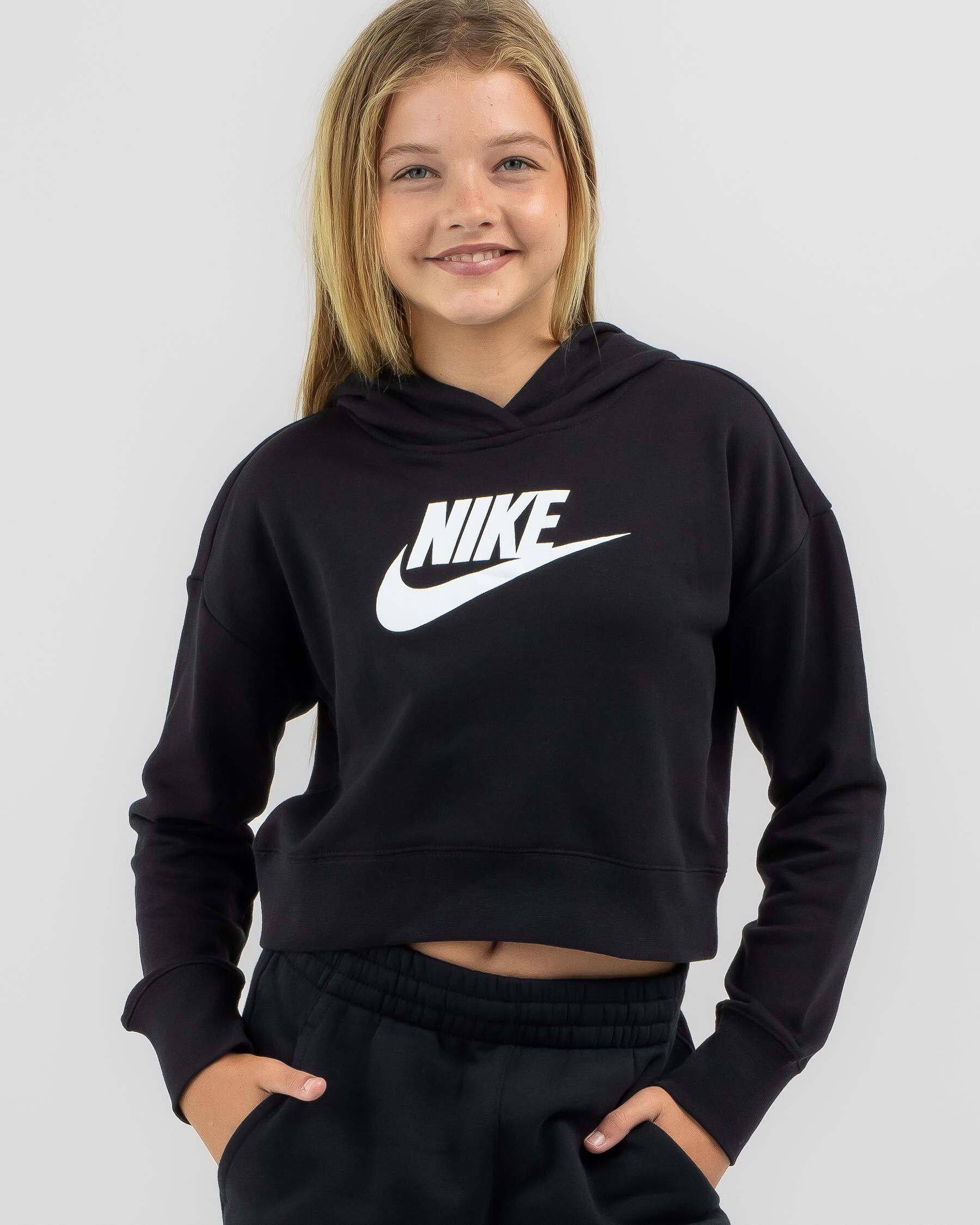 Girls cropped nike online hoodie