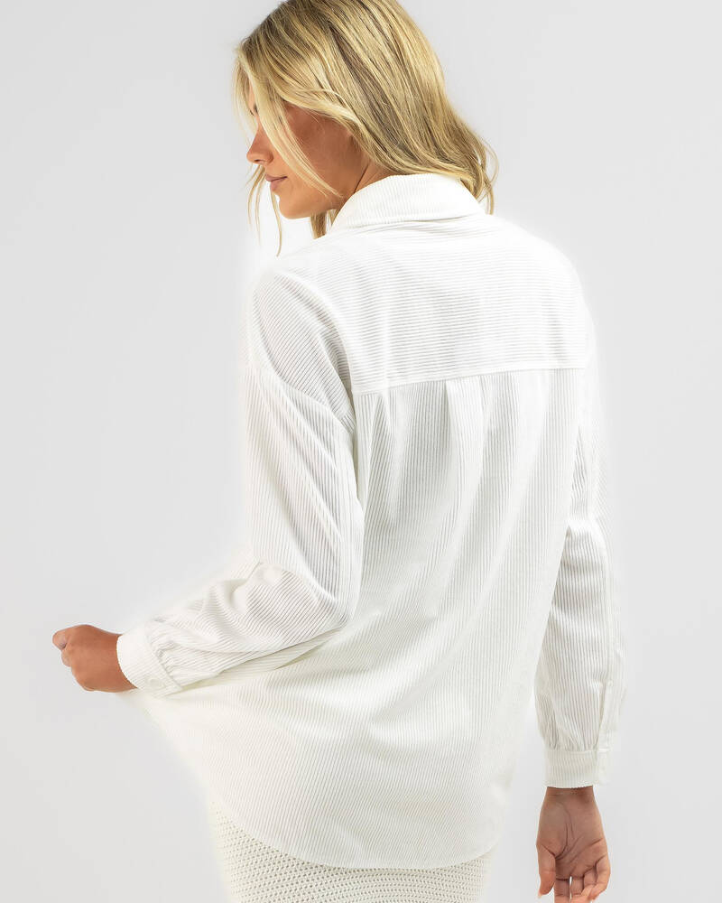 Mooloola Ontario Cord Long Sleeve Shirt for Womens
