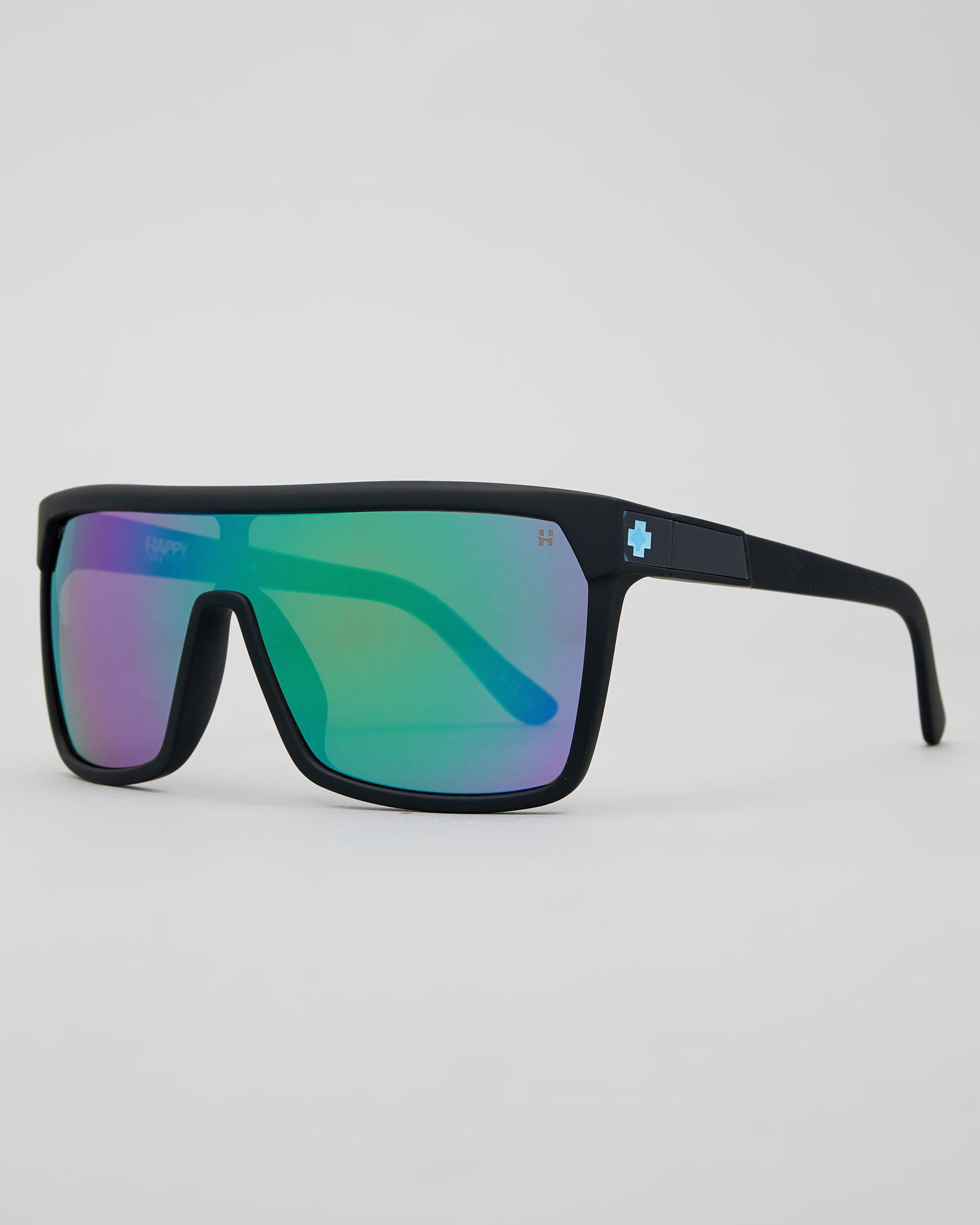 SPY FLYNN WHITEWALL - HD PLUS GRAY GREEN WITH LIGHT BLUE SPECTRA MIRROR-  Catalyst