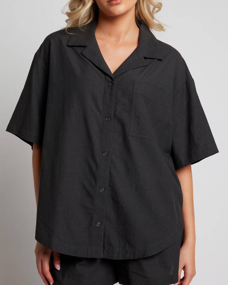 Roxy Bisous Oversized Shirt for Womens