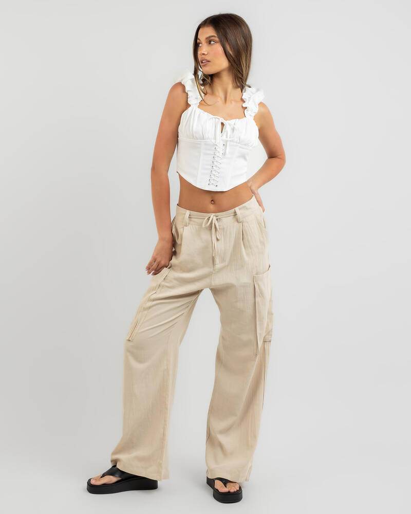 Cute in Comfort Wide Leg Pants in Pink - Allure Clothing Boutique