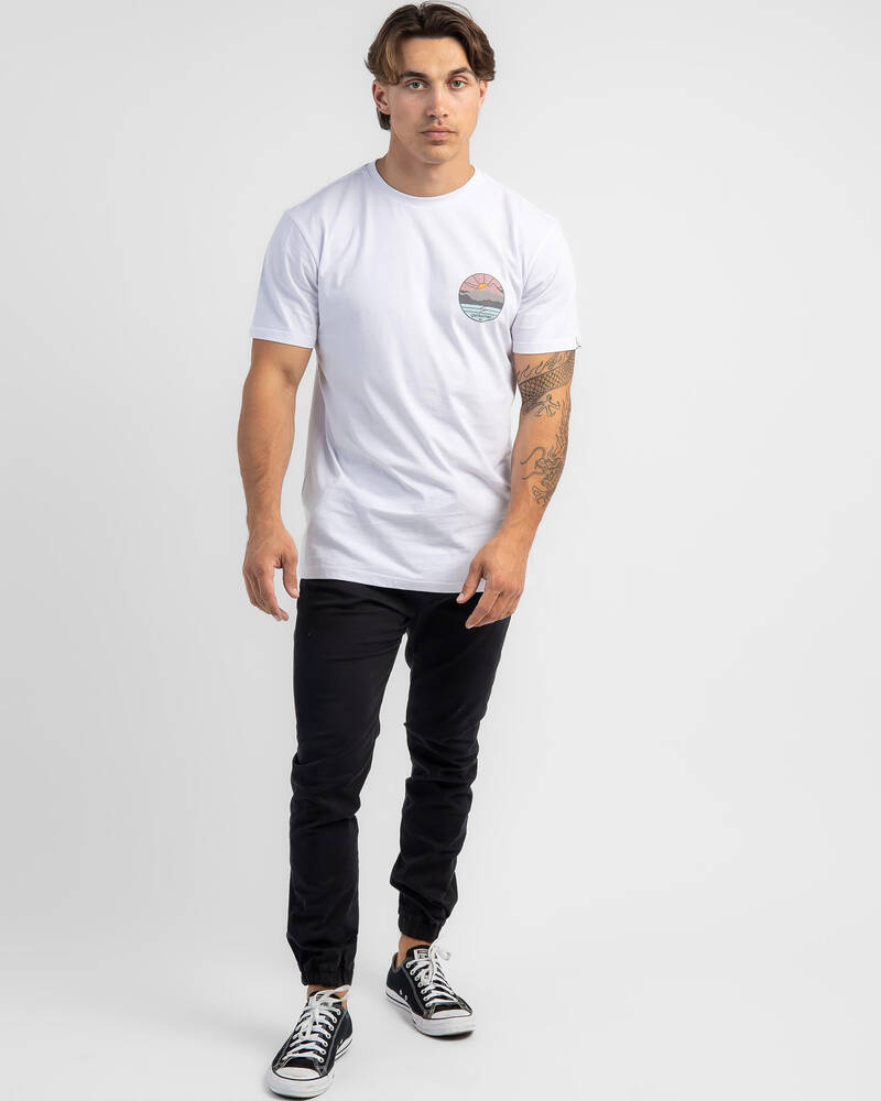 Shop Quiksilver Low Rising Short Sleeve T-Shirt In White - Fast ...
