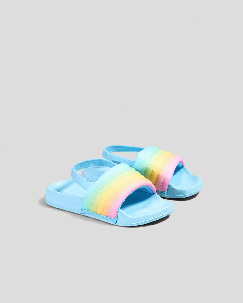 Roxy Toddlers' Slippy Ribbed Slides for Womens