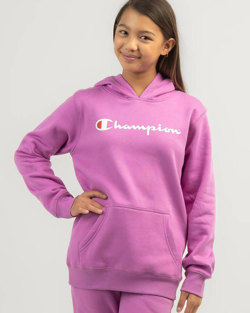 Champion Girls' Logo Hoodie for Womens