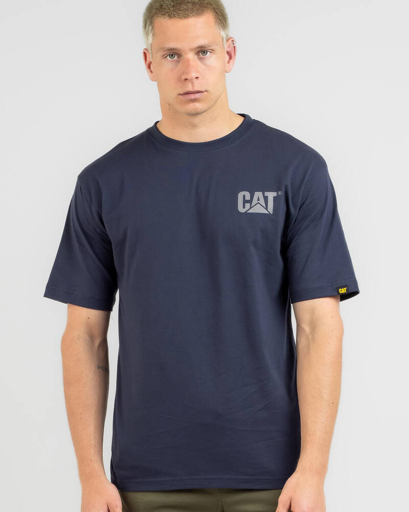 Cat Trademark Logo T-Shirt for Mens