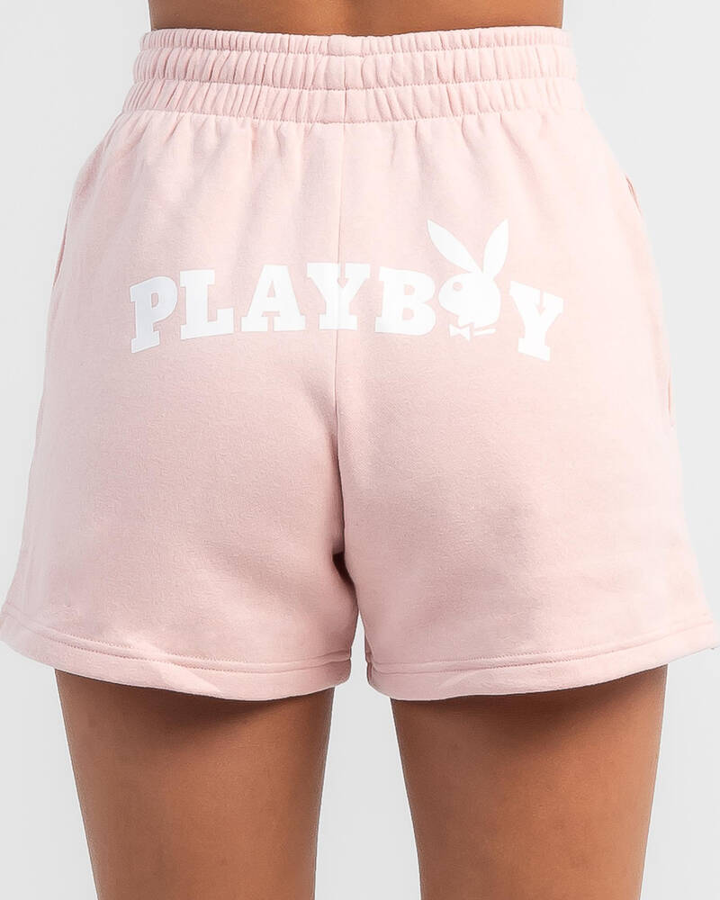 Playboy Bunny O Track Shorts for Womens