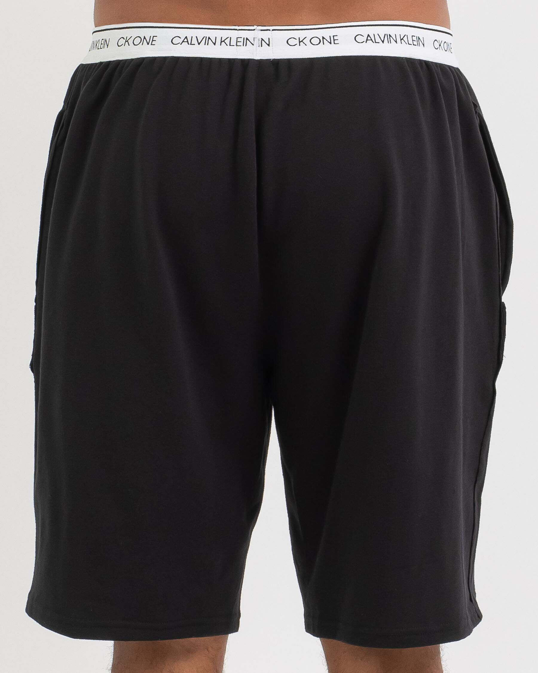 Calvin Klein CK One Faded Glory Sleep Shorts In Faded Black FREE