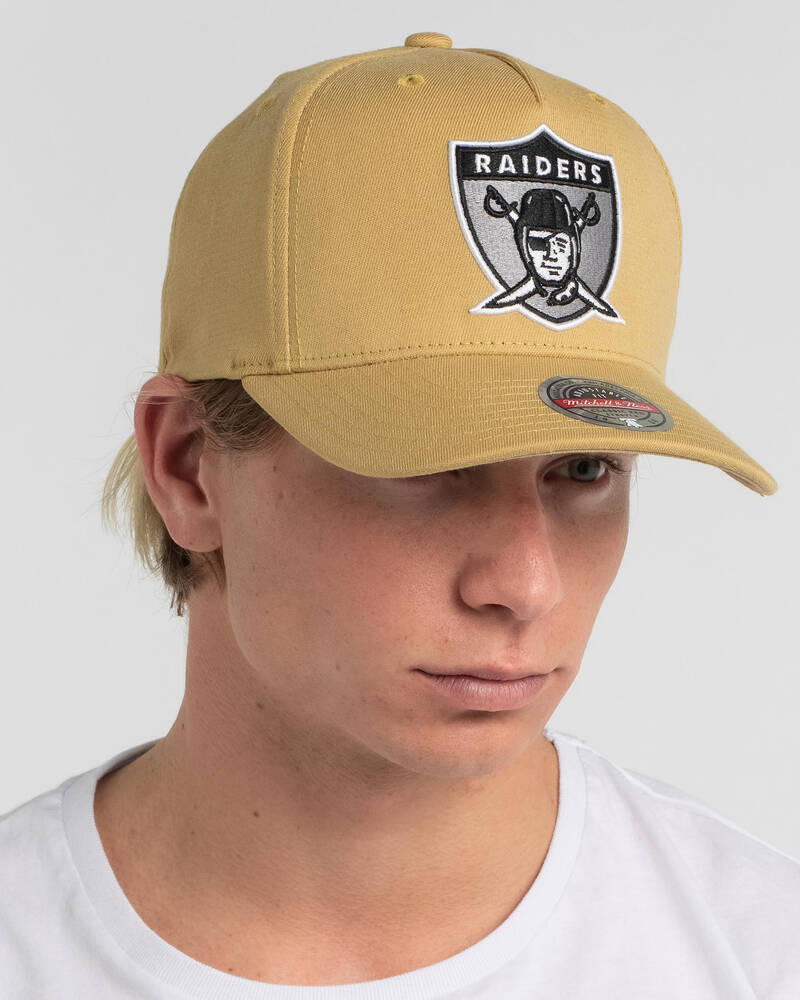 Mitchell & Ness Las Vegas Raiders Classic Line Pinch Panel Snapback Cap for Mens