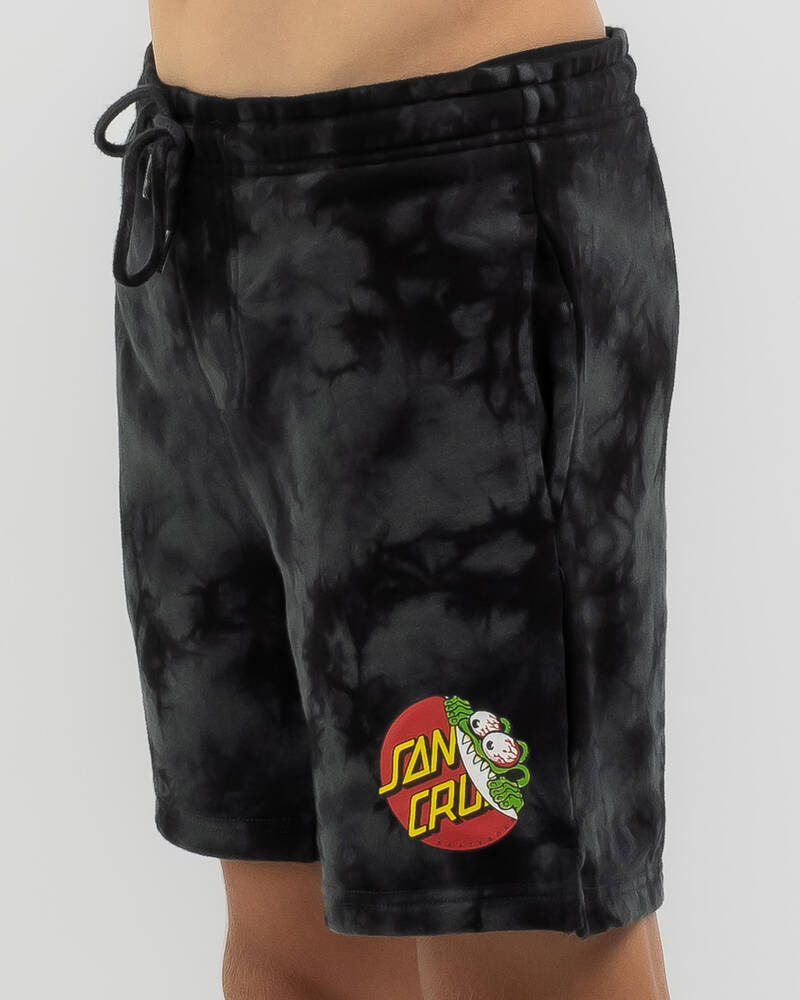 Santa Cruz Boys' Beware Dot Tie Dye Board Shorts for Mens