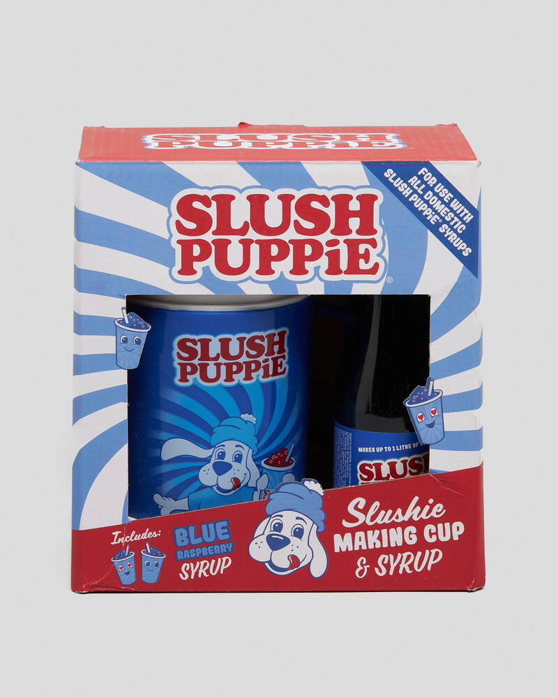 Slush Puppie Making Cup & Blue Raspberry Syrup Set for Unisex