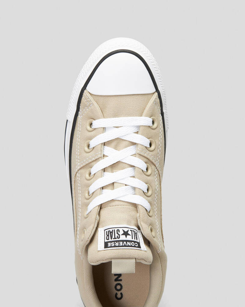 Converse Womens Chuck Taylor All Star Rave Shoes In Beach Stone/white ...