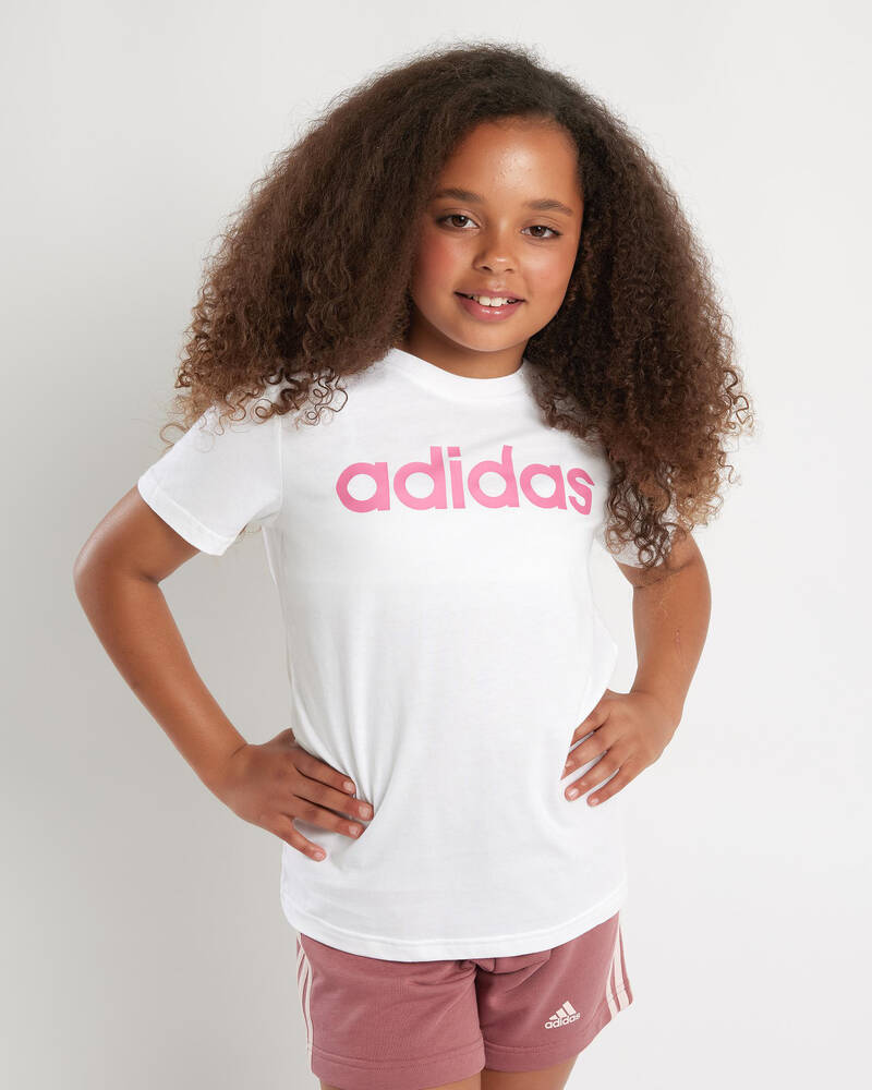 adidas Girls' Linear T-Shirt for Womens