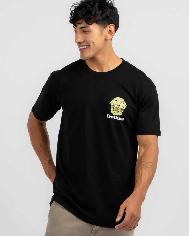Frothies Gold Retriever T-Shirt for Mens