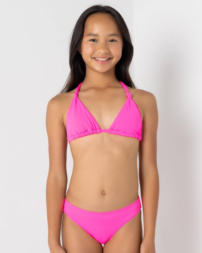 Kaiami Girls' Niana Knot Triangle Bikini Set for Womens